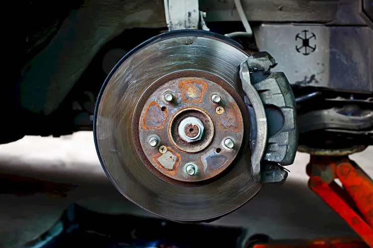 Damaged brakes and rotors