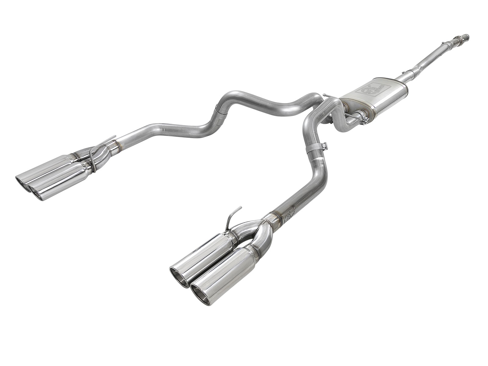 A cat-back style exhaust system